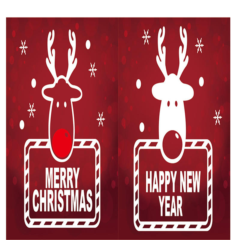 

Miico DLX7203 Рождественская Наклейка Мультфильм Лось Шаблон Стены Стикеры Съемные Для Новогодних Украшений