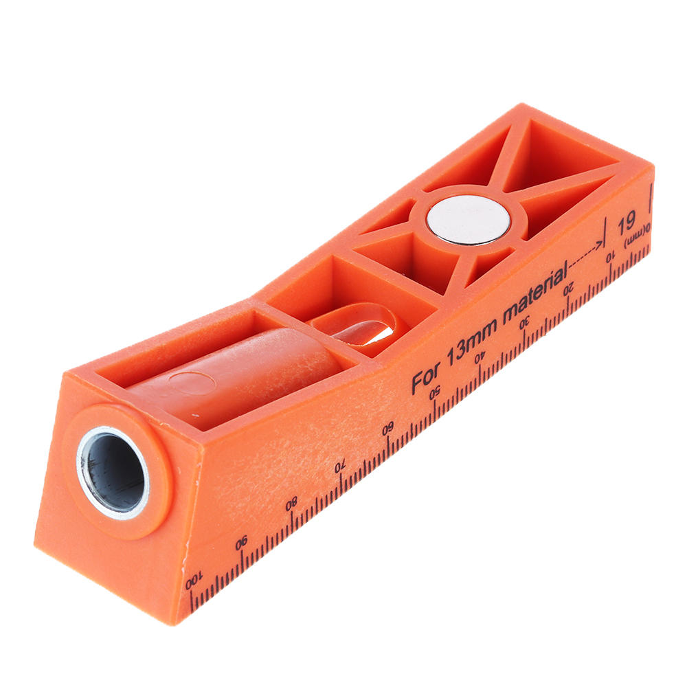 

Drillpro Woodwokring Single Magnetic Woodworking Pocket Hole Jig Angle Drill Guide Drill Bit Hole Puncher Locator