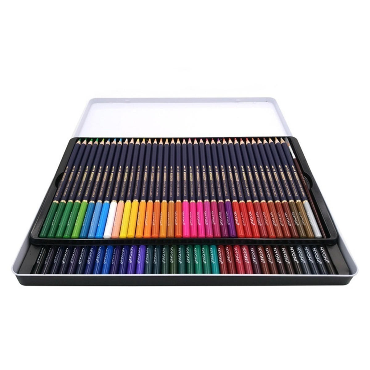 

12/24/36/48/72 Color Pencils Set Dry Coloring Painting Pencil Water Soluble Color Pens Brush Painting Stationery for Art