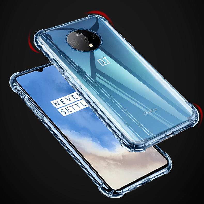 Bakeey OnePlus 7T Air Bag Bumper Shockproof Transparent Soft TPU Protective Case