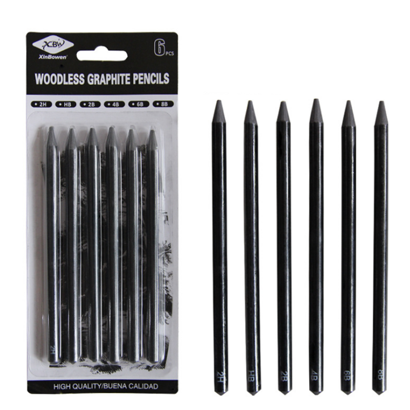 

6PCS Sketch Pencils Painting Pencil HB# 2H# 2B# 4B# 6B# 8B# Sketch Drawing Writing Graphite Pencil Art Supply