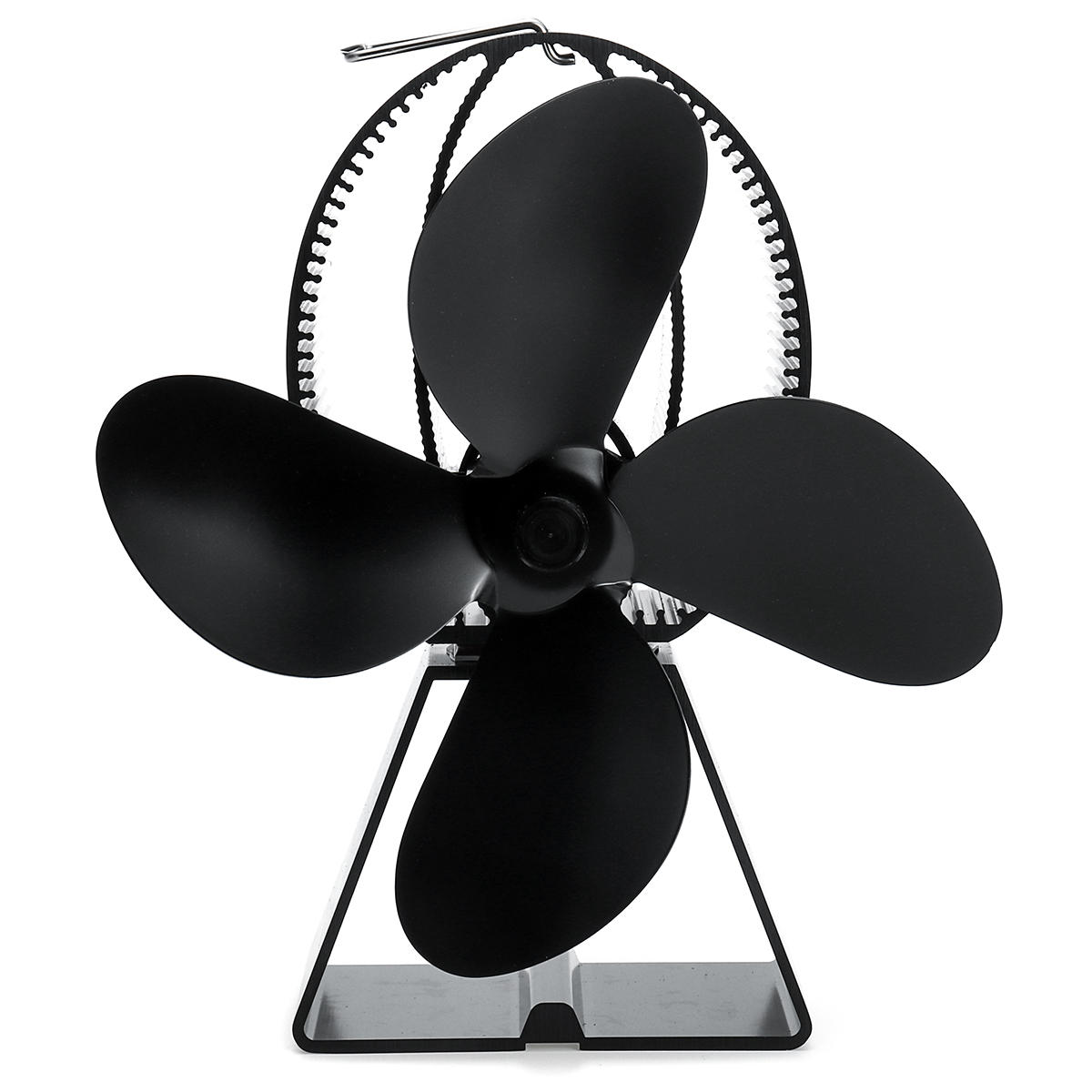 IPRee® 4 شفرات Stove Fan مدفأة تعمل بالحرارة موقد حطب مروحة 150-180CFM 60-400 درجة مئوية