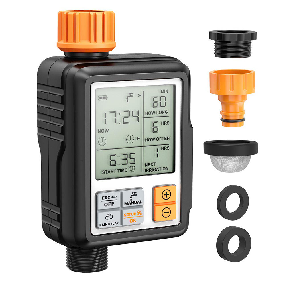 Details about   Intelligent Automatic Electronic IP65 LCD Outdoor Irrigation Timer W/ Connector 