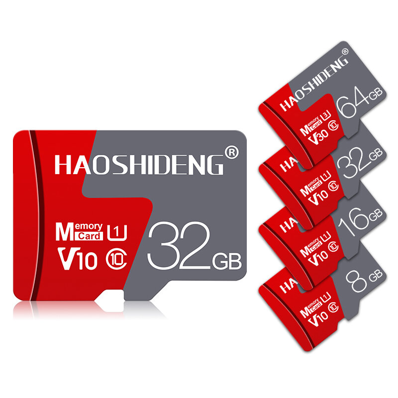 

Haoshideng 8GB 16GB 32GB 64GB 128GB Class 10 High Speed TF Memory Card with Card Adapter For Smart Phone Redmi Note 8 Ta