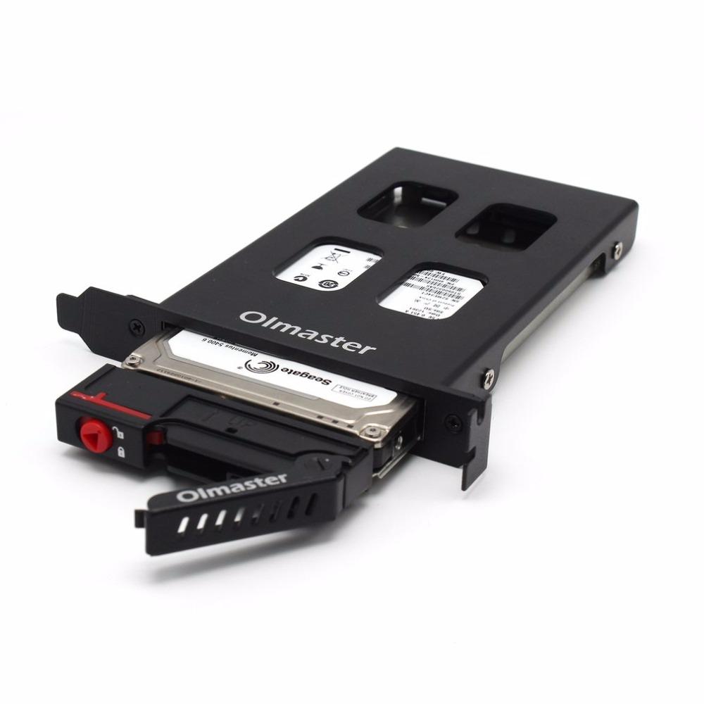 Olmaster Hard Drive Enclosure HDD Case Metal Structure HDD Enclosure 6Gbps For 7 to 9.5mm 2.5 Inch SATA SSD Hard Drive