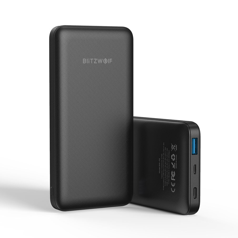 BlitzWolf® BW-P9 10000mAh 20W QC3.0 PD3.0 Stroombank voor snel opladen Externe batterijvoeding Dubbele invoer en dubbele uitvoer