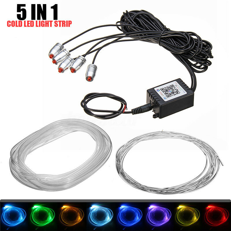 best price,5,in,1,led,rgb,car,atmosphere,lights,bluetooth,eu,coupon,price,discount