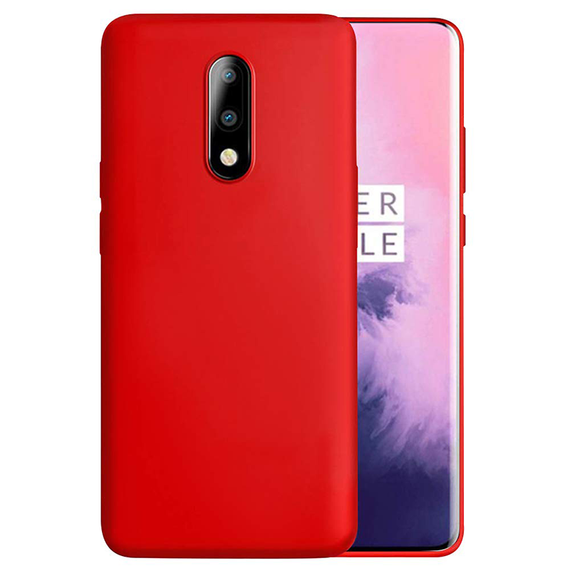 Bakeey Anti-scratch Anti-fingerprint Liquid Silicone Protective Case for OnePlus 7