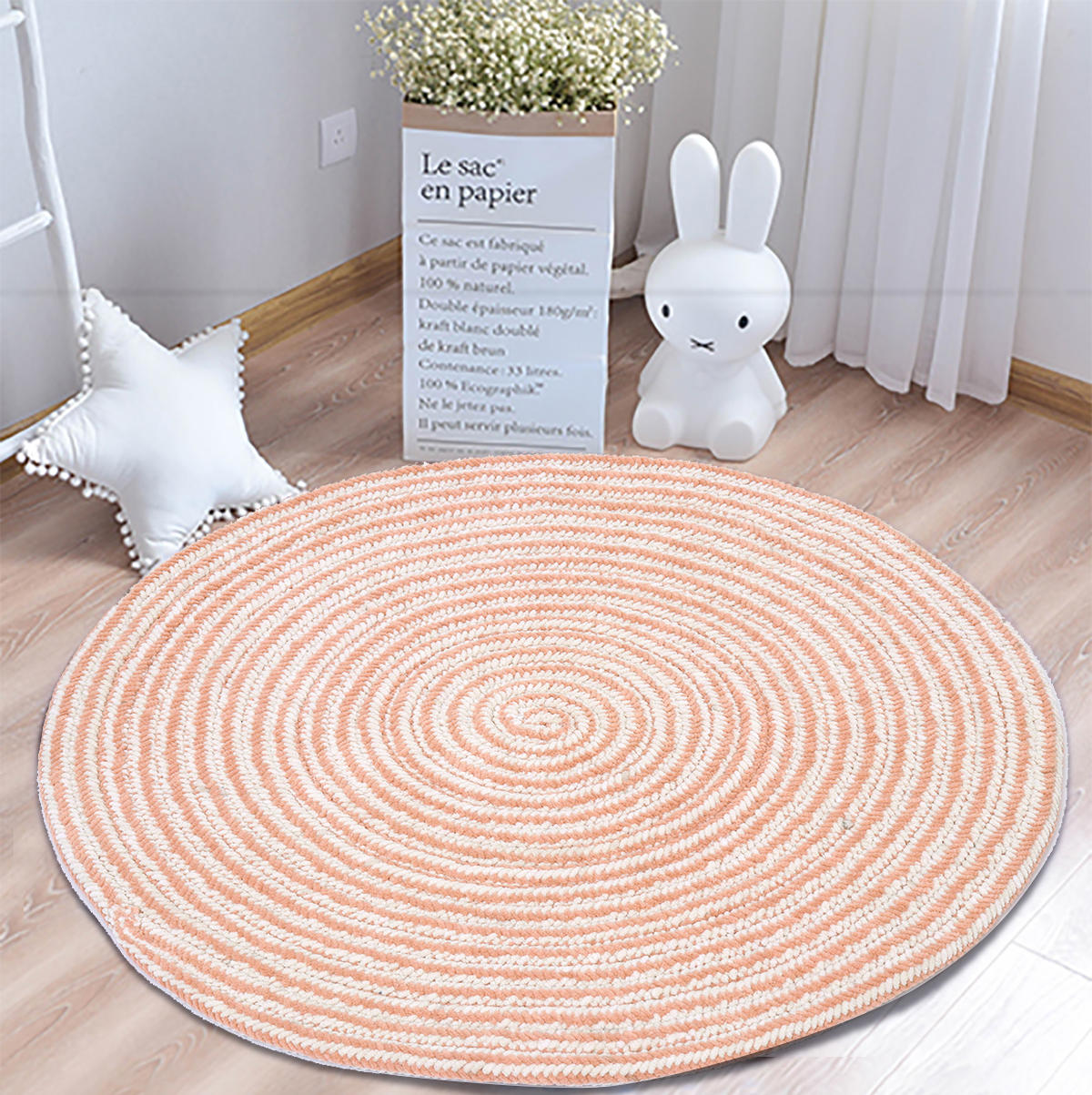 Opvouwbare antislip vloerkleed mat rond tapijt Modern huis woonkamer decoraties