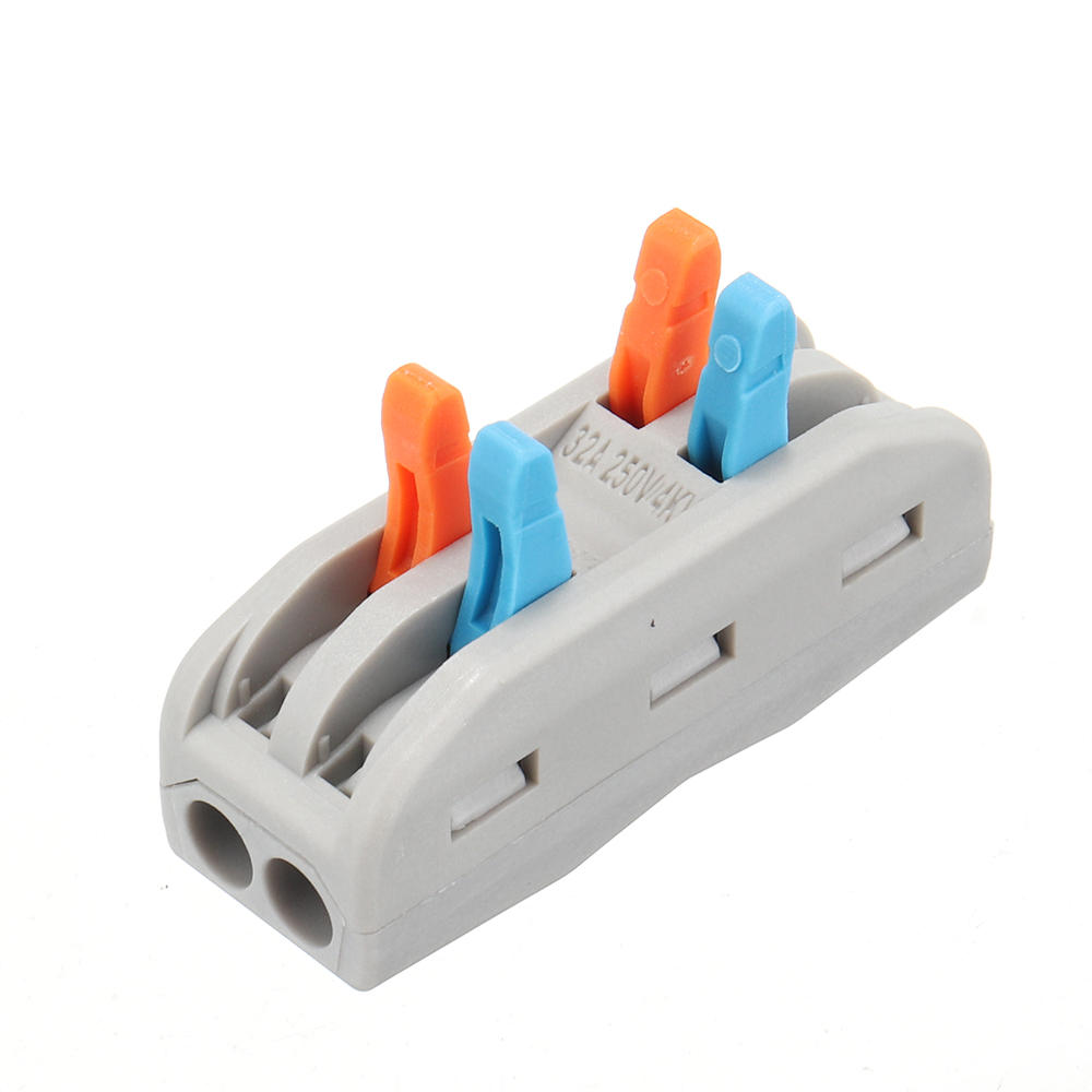 10Pcs PCT-2 2Pin Colorful Docking Connector Electrical Connectors Wire Terminal Block Universal Electrical Wire Connecto