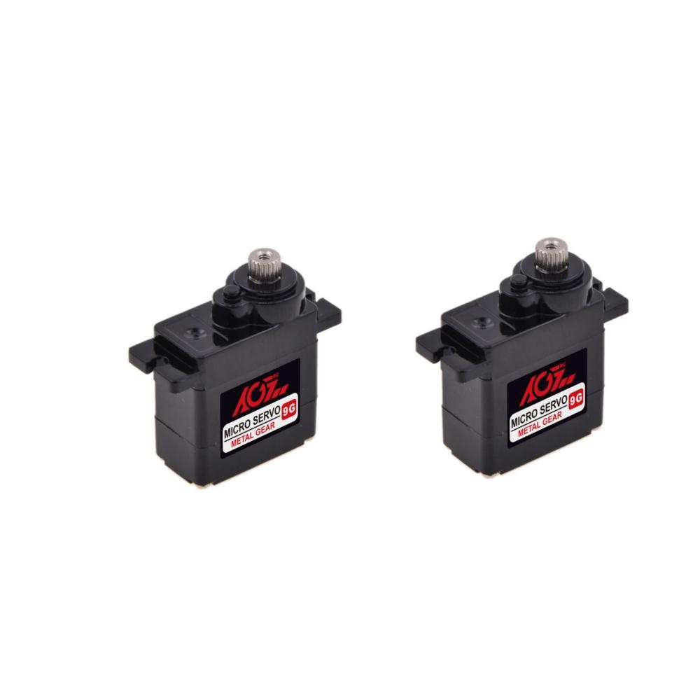 

2 PCS AGF B9DLMA Analog Servo 2.2KG Small Torsion 9g Micro Metal Gear For Fixed Wing RC Airplane Car 450 Helicopter Robo