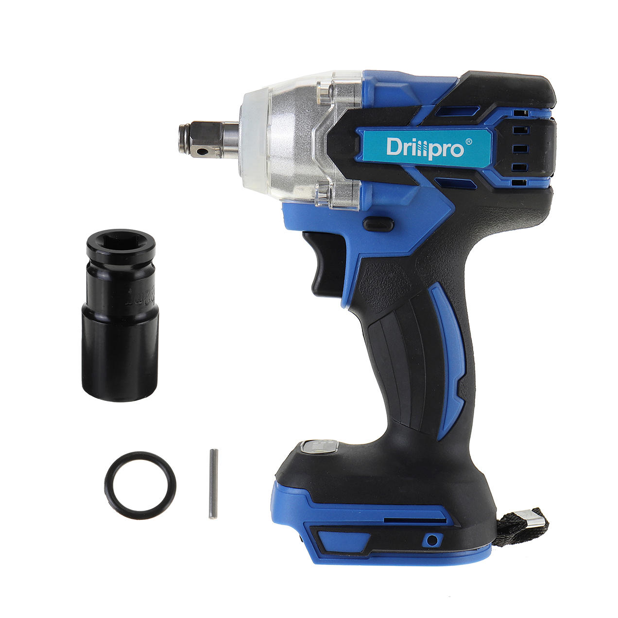 

Drillpro 320N.M Electric Wrench Impact Wrench Brushless Cordless Electric Wrench Power Tool Torque with One Battery