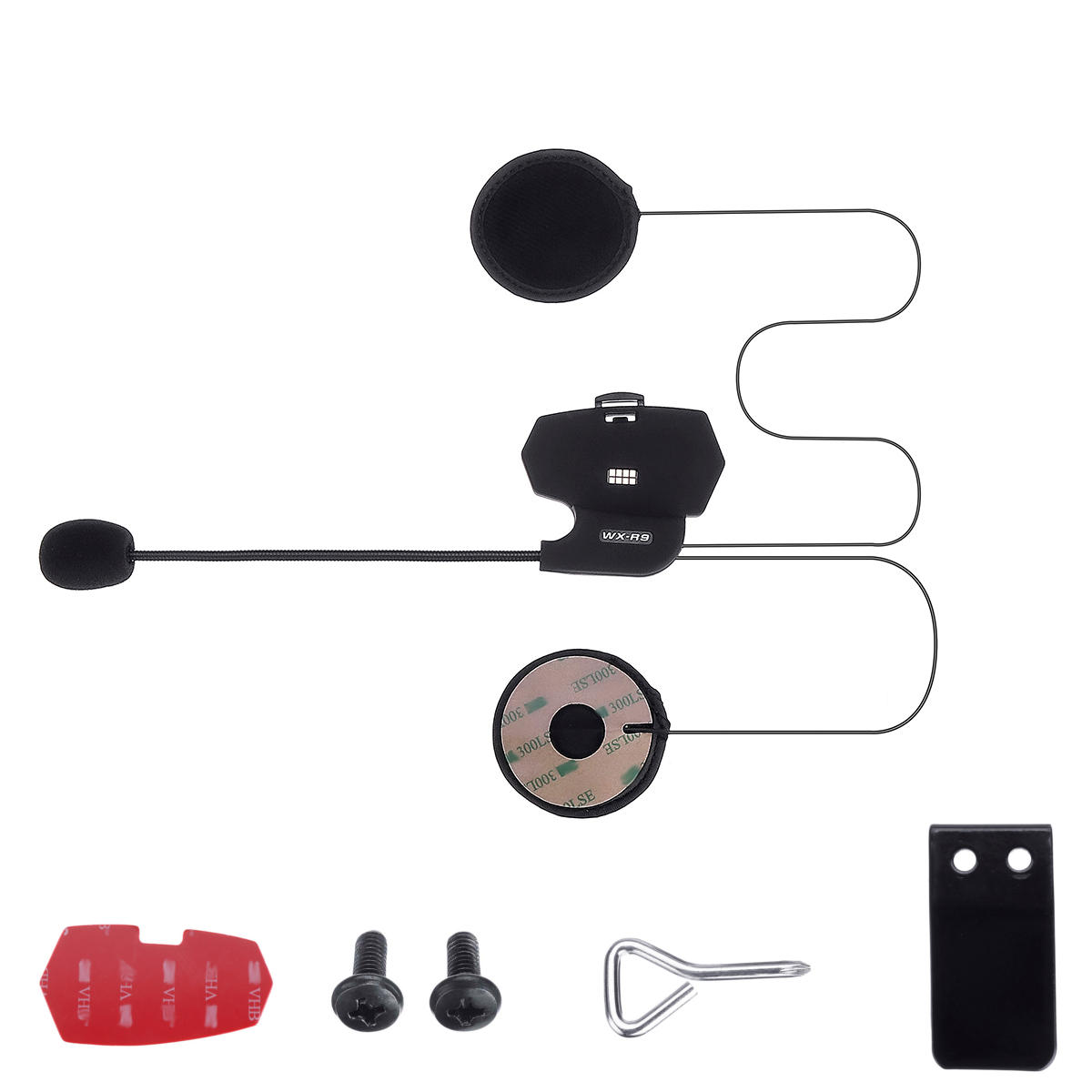 WAYXIN Hi-Fi Stereo Headset Microfoon Luidspreker Oortelefoon Voor R9 R5 Bluetooth Helm Intercom Int