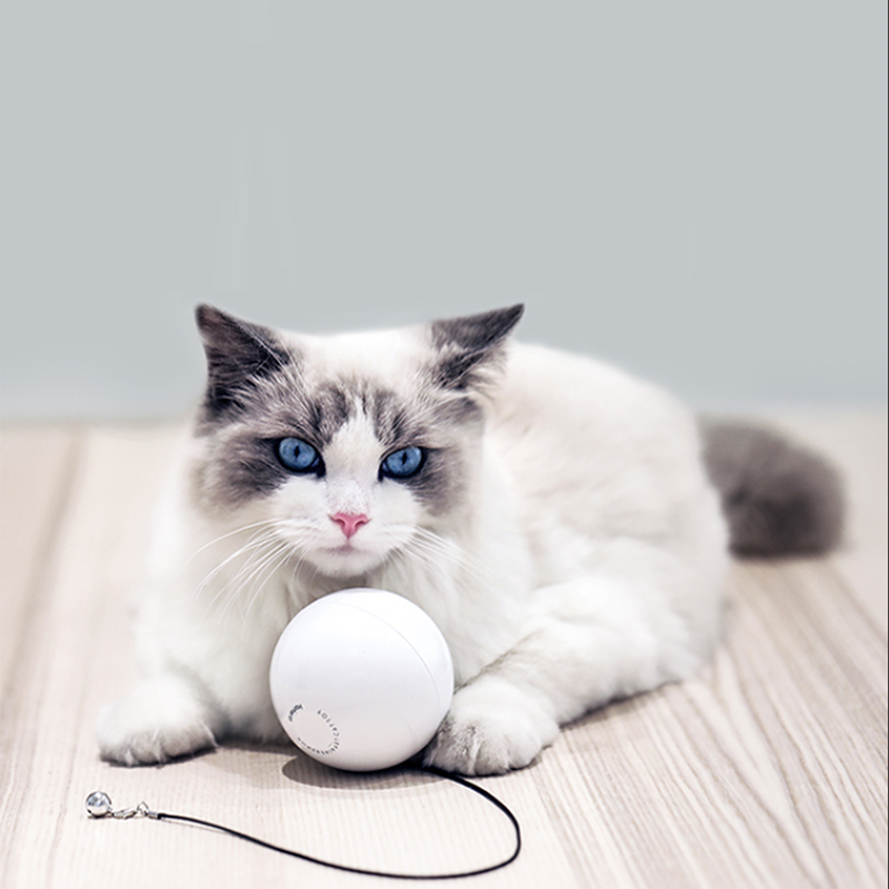 

HomeRun Smart Interactive Pet Toys Automatic 360 Degree Self Rotating Ball Toys with Bell Built-In Spinning Eye-Protecti