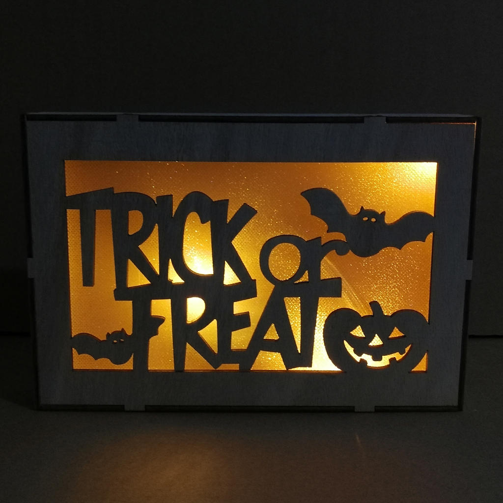 Imagen de JM01501 Halloween Trick Or Treat Patrón LED Lámpara de Pared para Decoración de Halloween Fiesta