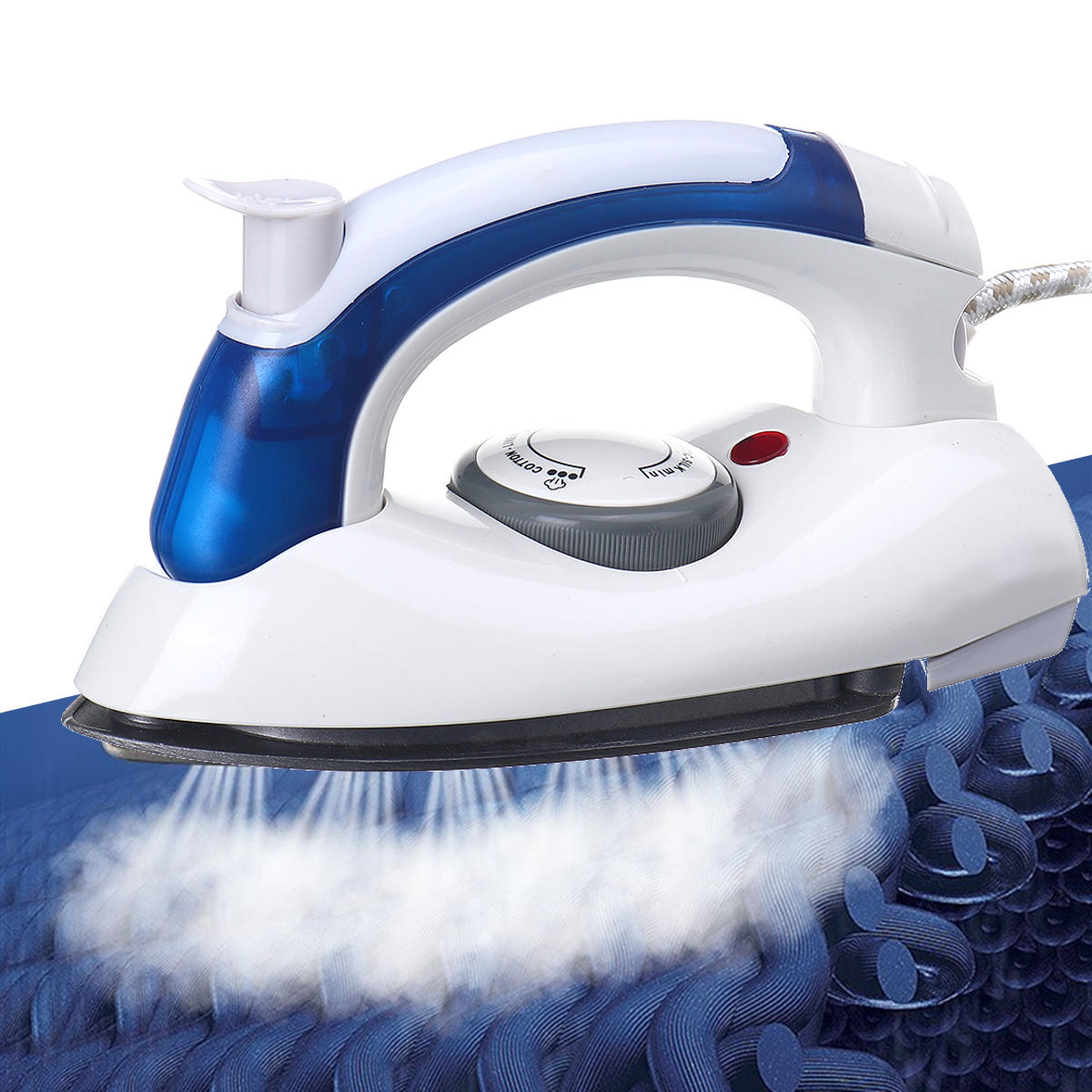 700W 220V Portable Folding Electric Steam Iron Adjustable Temp Traveling Clothes Steam Iron 