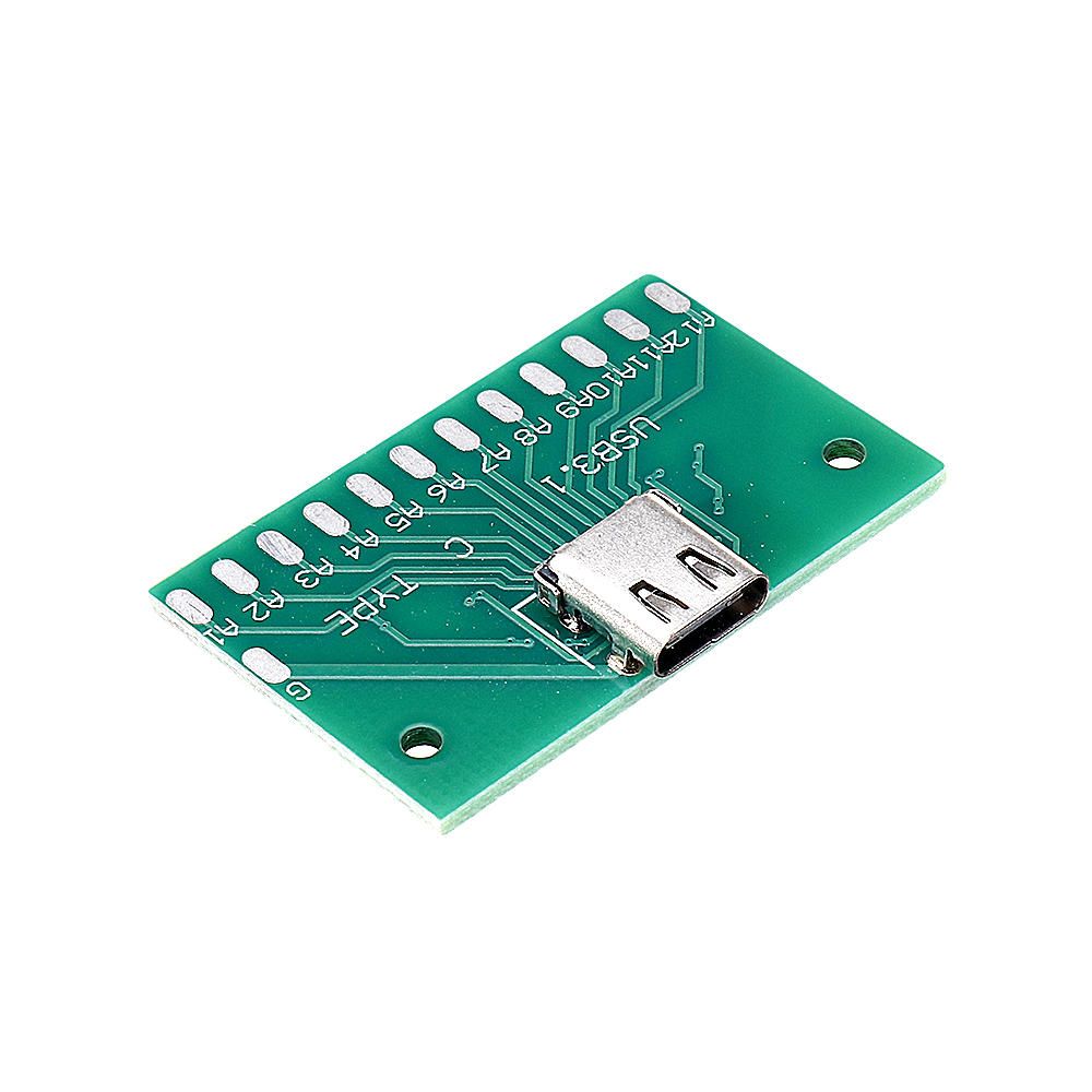 3pcs TYPE-C Female Test Board USB 3.1 with PCB 24P Female Connector Adapter For Measuring Current Co