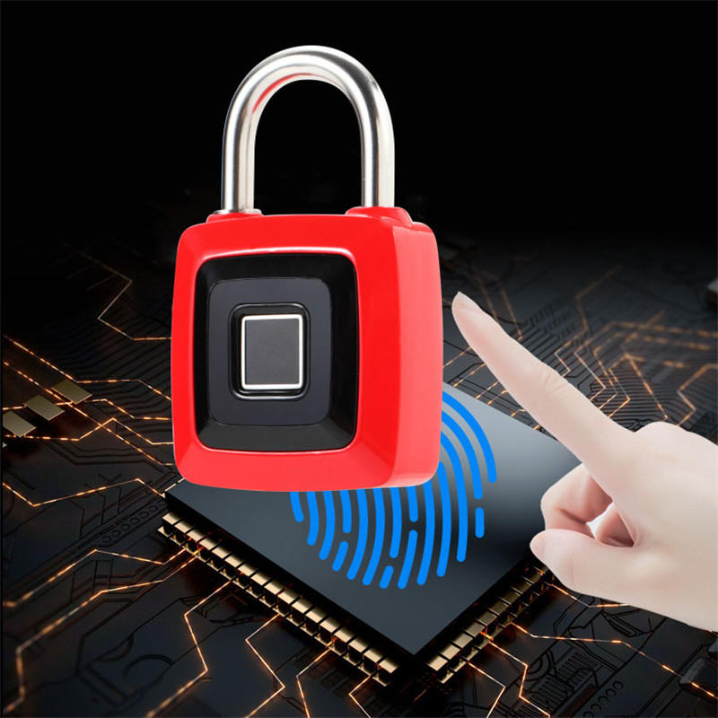 

Smart Fingerprint Lock Keyless Stainless Steel USB Rechargeable Luggage Bag Padlock Phone APP Unlock
