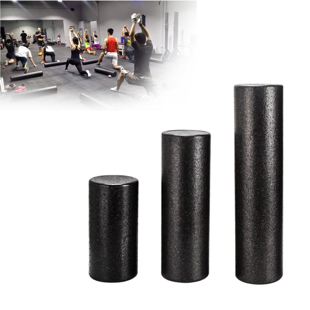 30/45/60CM EPP Yoga Foam Column Roller Sport Fitness Gym Exercise Tools Massage Pilates