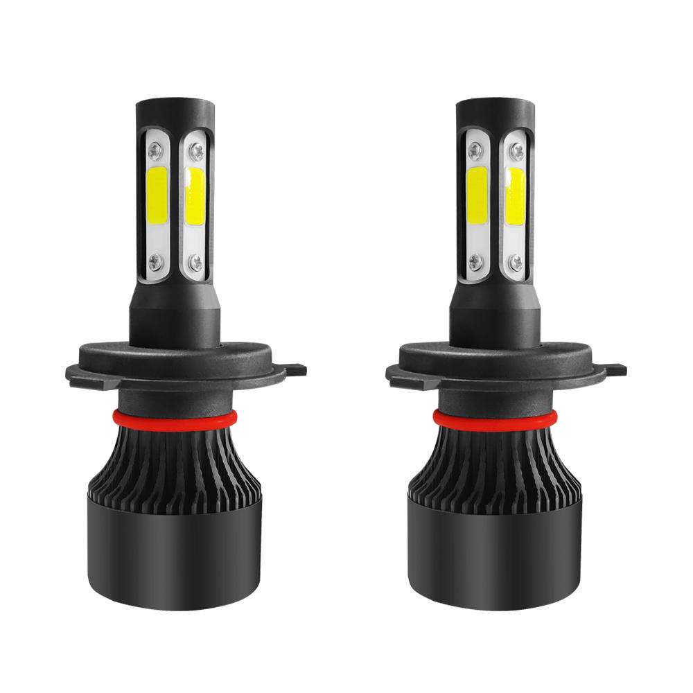 S2 4-zijdige COB LED-koplampen voor autos H4 H7 H11 9005 9006 9007 50W 6000LM 3D 360 graden mistlamp