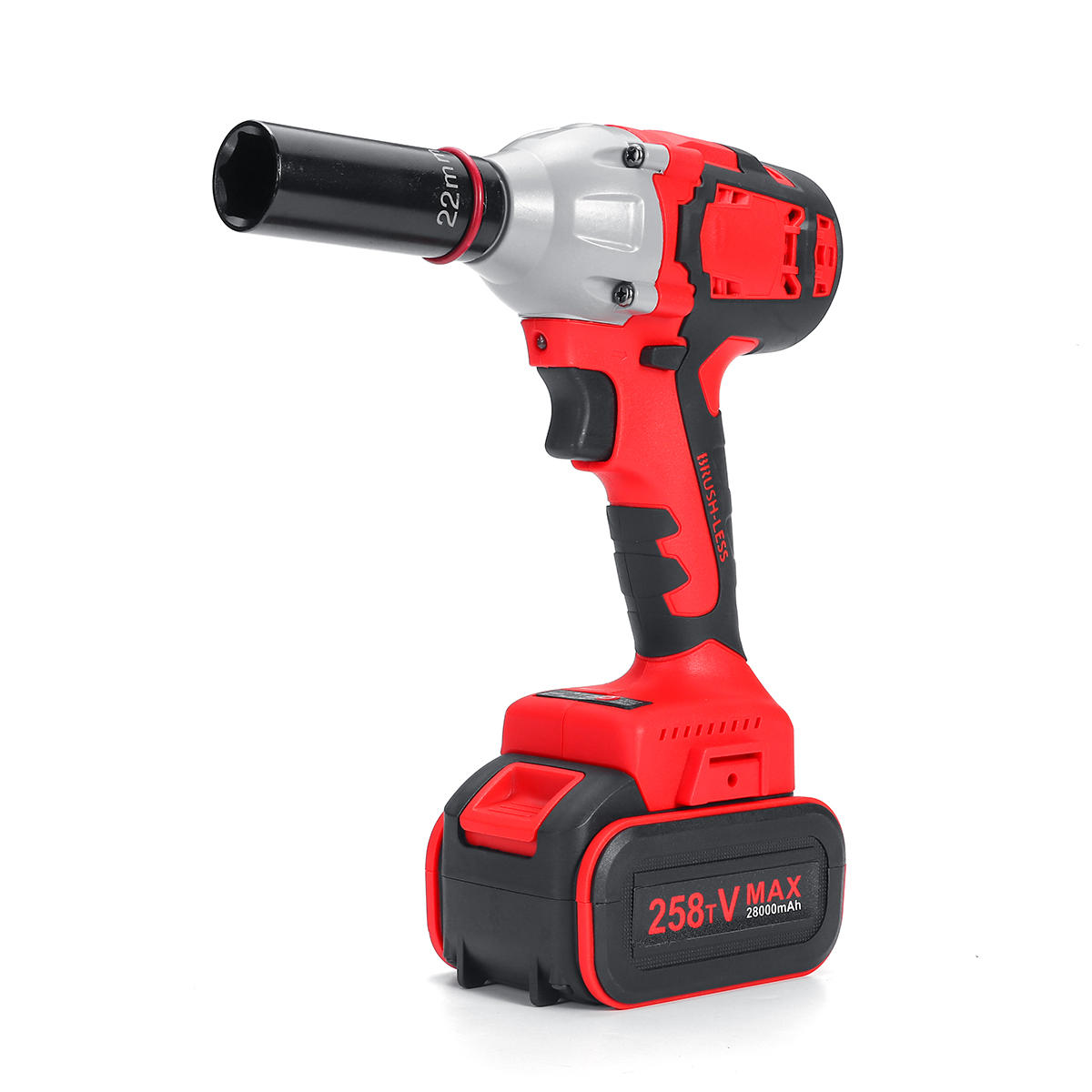 28000mAh Electric Wrench Power Drill Brushless Impact Wrench Socket Wrench 21V Li...
