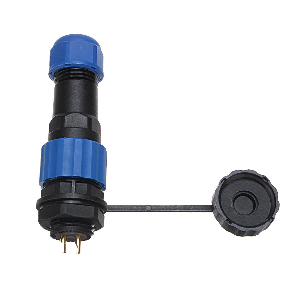 5pcs SP16 IP68 Waterproof Connector Male Plug & Female Socket 2 Pin Panel Mount Wire Cable Connector Aviation Plug