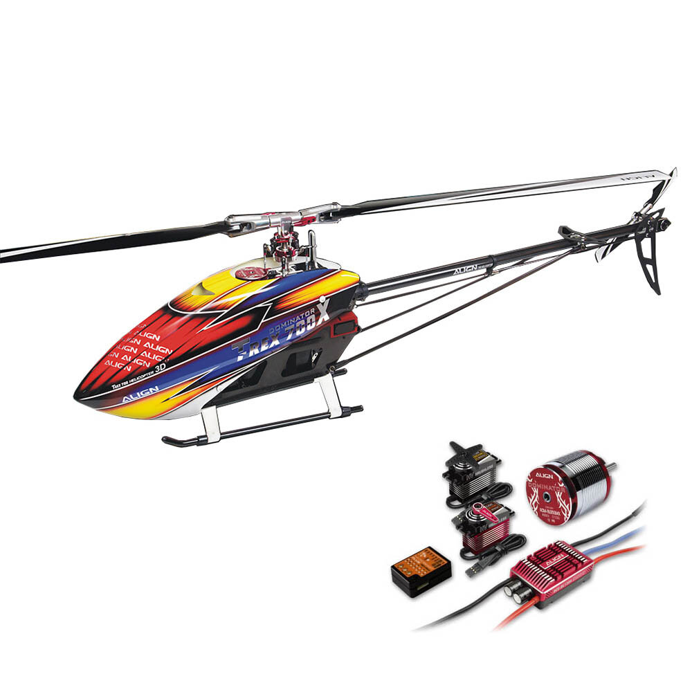 ALIGN T-REX 700X 6CH 3D Flying RC Helicopter Super Combo With Brushless 490KV Motor Servo ESC Flybarless System