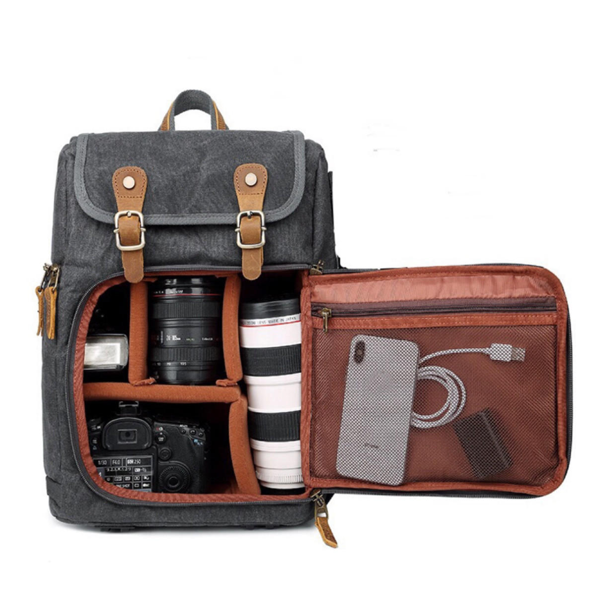 40L 600D Oxford Tactical Backpack Travel Camera Storage Bag Sac à bandoulière étanche