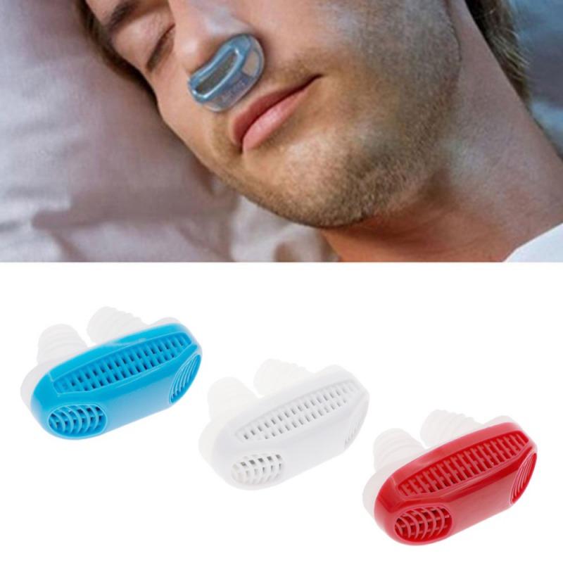 Anti-chrapanie urządzenie Klip nosowy z silikonu do wentylacji i oddychania Przenośne urządzenie do zatrzymywania chrapania podczas snu