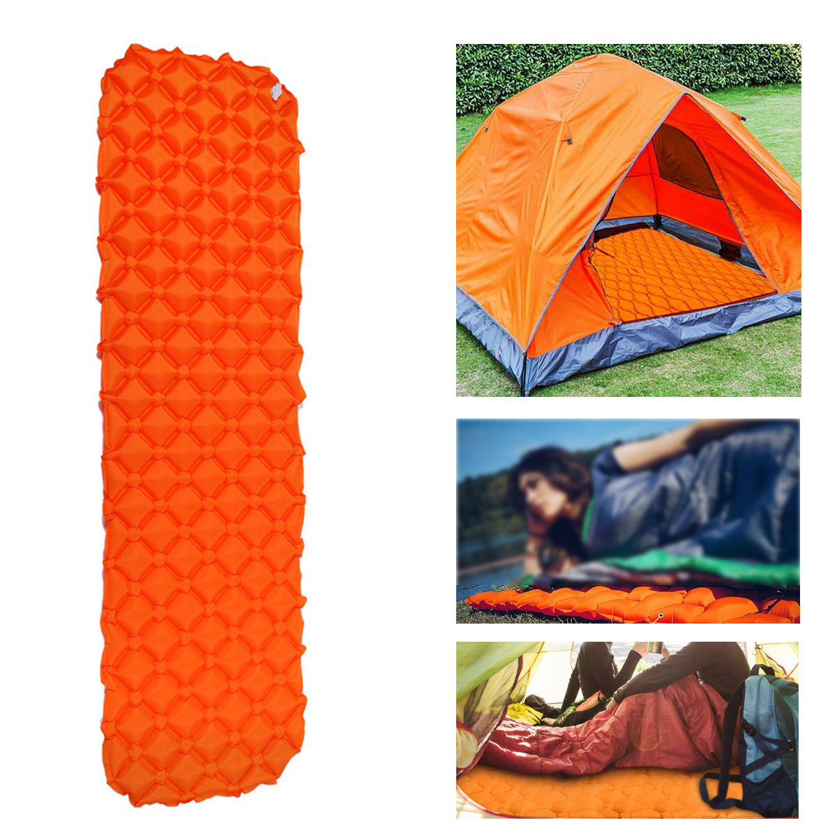 190x57x5 cm Pojedynczy nadmuchiwany materac powietrzny Odporna na wilgoć podkładka do spania Camping Piesze wycieczki