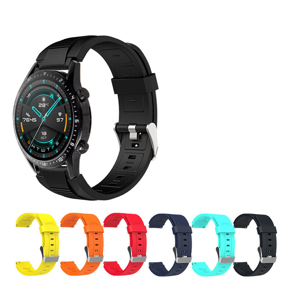 Bakeey 22mm Colorful siliconen horlogeband voor Amazfit GTR 47mm Huawei horloge GT 2 smartwatch