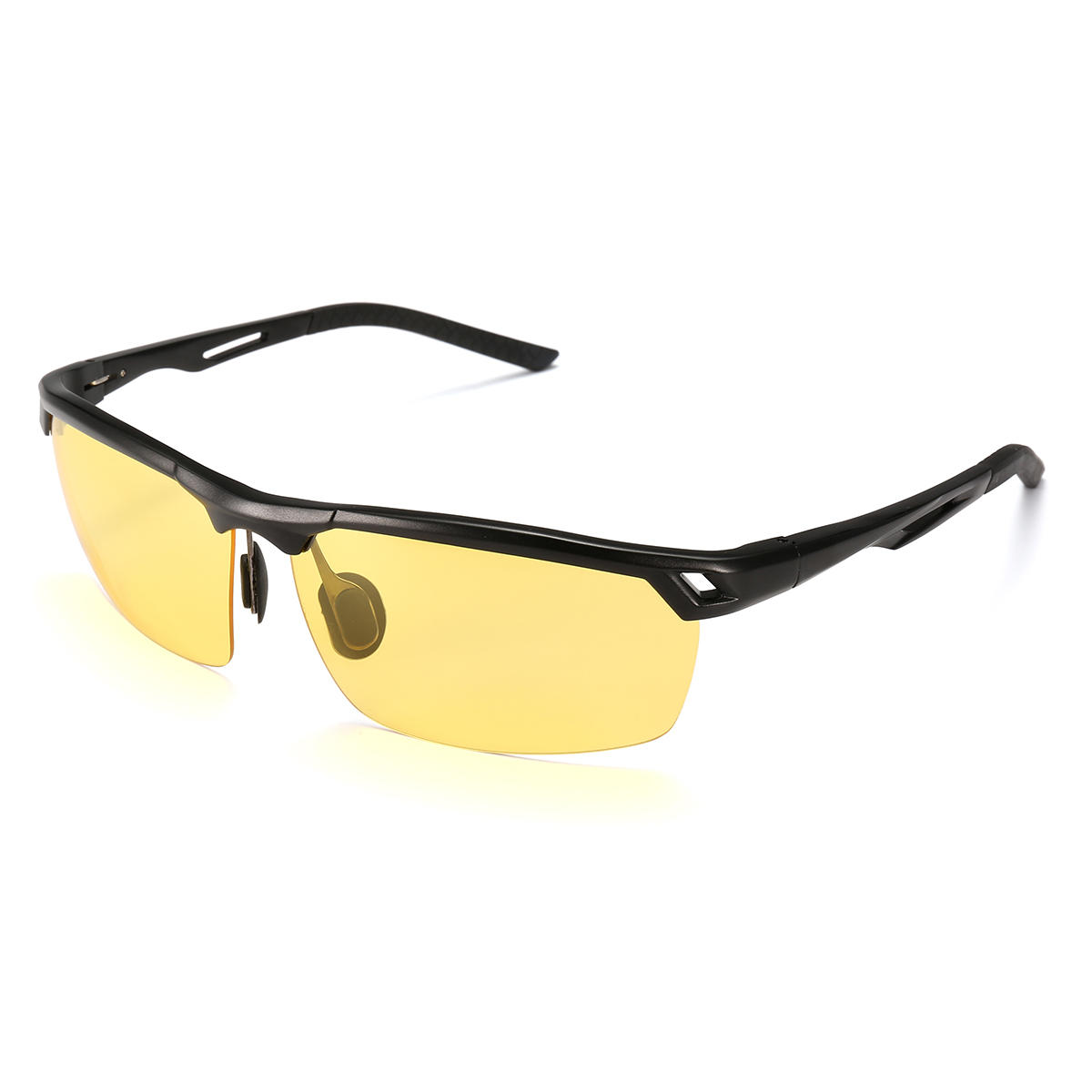 SGODDE Heren Anti-glare zonnebril Pilootsport Driving HD Bril Nachtzicht zonnebril
