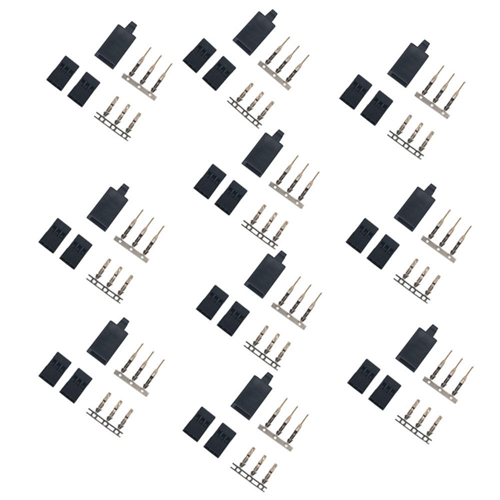 10 sets RJXHOBBY servo-connectorplug mannelijk vrouwelijk voor JR Hitec Spektrum servos