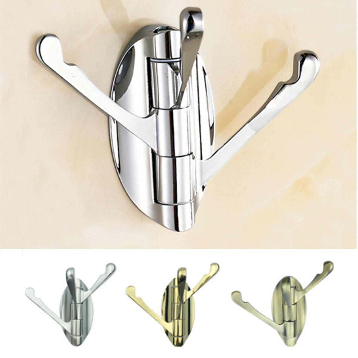 Clothes Hook /180° Movable Home Hooks/ Home Clothes Hook/ 180° Movable Clothes Single Hook/ Rotation Bathroom Wall Mount