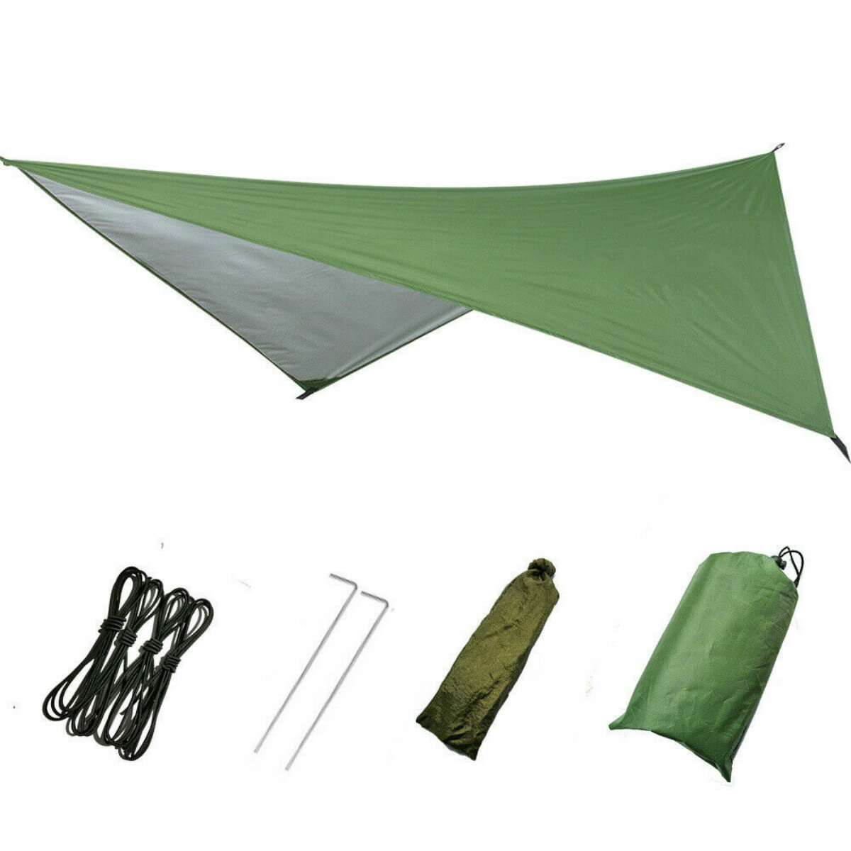 Водонепроницаемый большой палаточный тент-навес для кемпинга, укрытия гамака, легкий дождевой навес