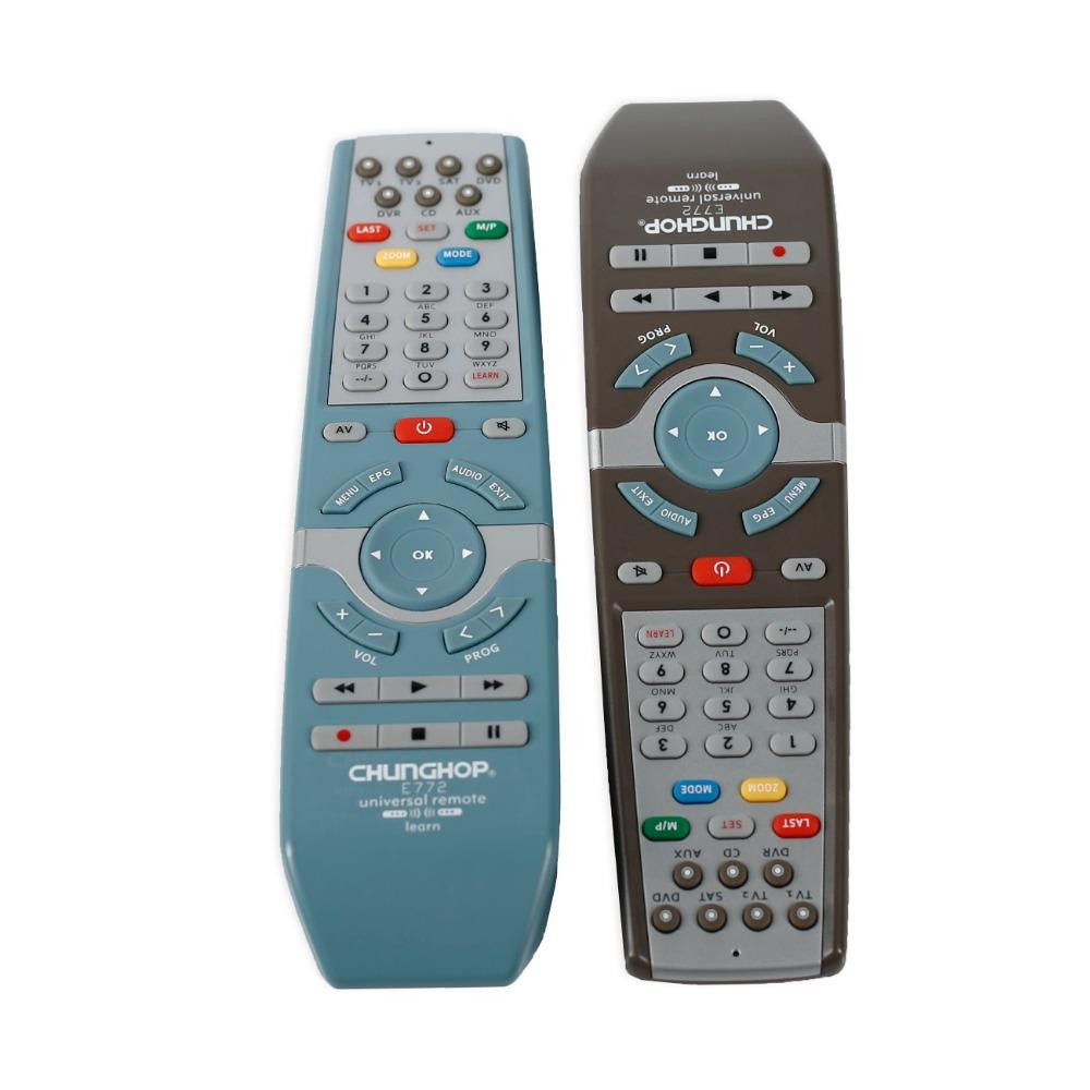 Chunghop E772 Multifunctionele afstandsbediening voor leren tvs