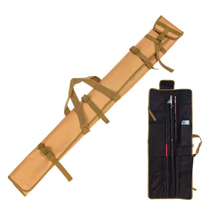 LEO Oxford Cloth Fishing Rod Storage Bag Fishing Tackle Zipper Carry Case /Lot 