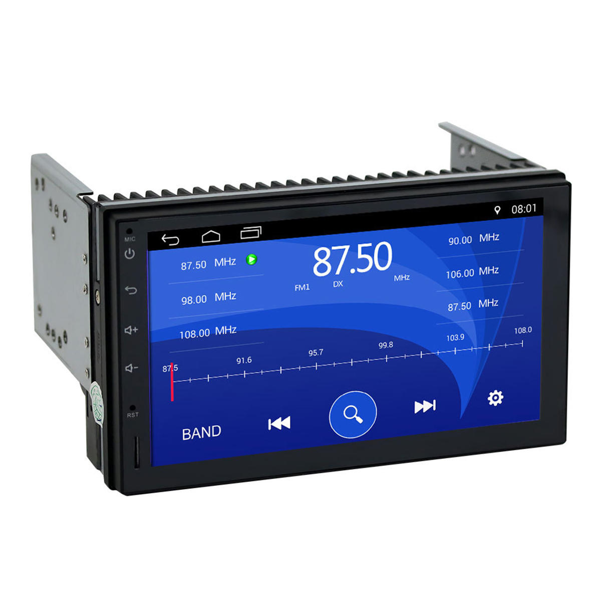 

7023A 7 дюймов 2DIN для Android 8,0 Авто мультимедиа Quad Core 1 + 16 ГБ Радио WiFi GPS навигация AM FM OBD