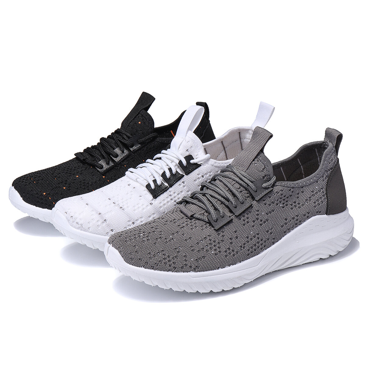 Men's Super Ultralight Sneakers Mesh Breathable Fly Weave Outdoor Sports Casual Shoes