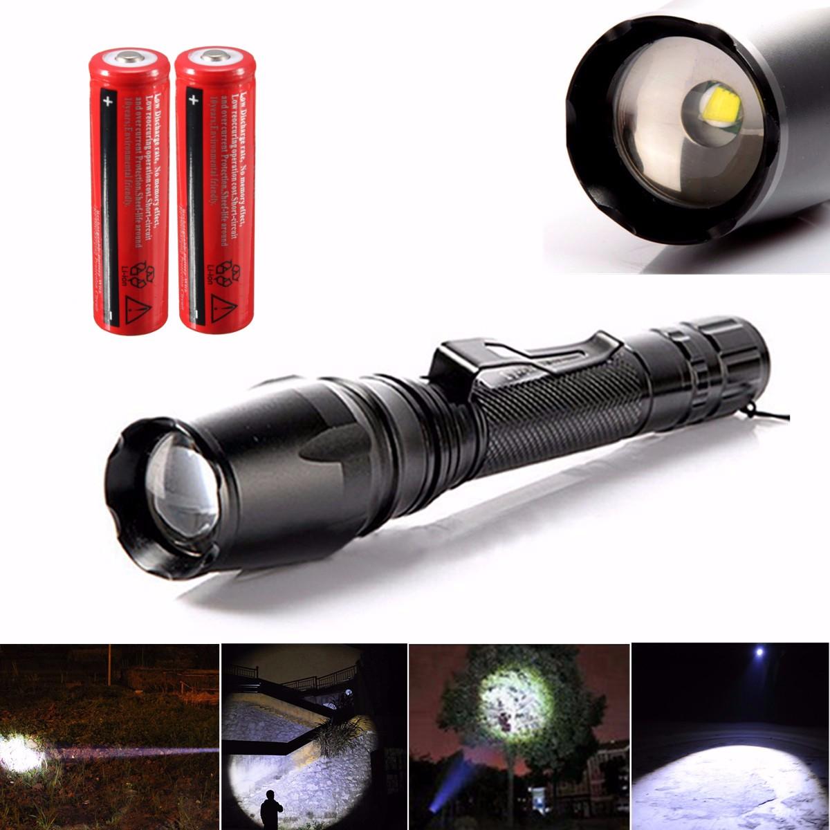 

1400LM Elfeland Tactical Zoomable 5Mode T6 LED Torch Flashlight +18650 Battery