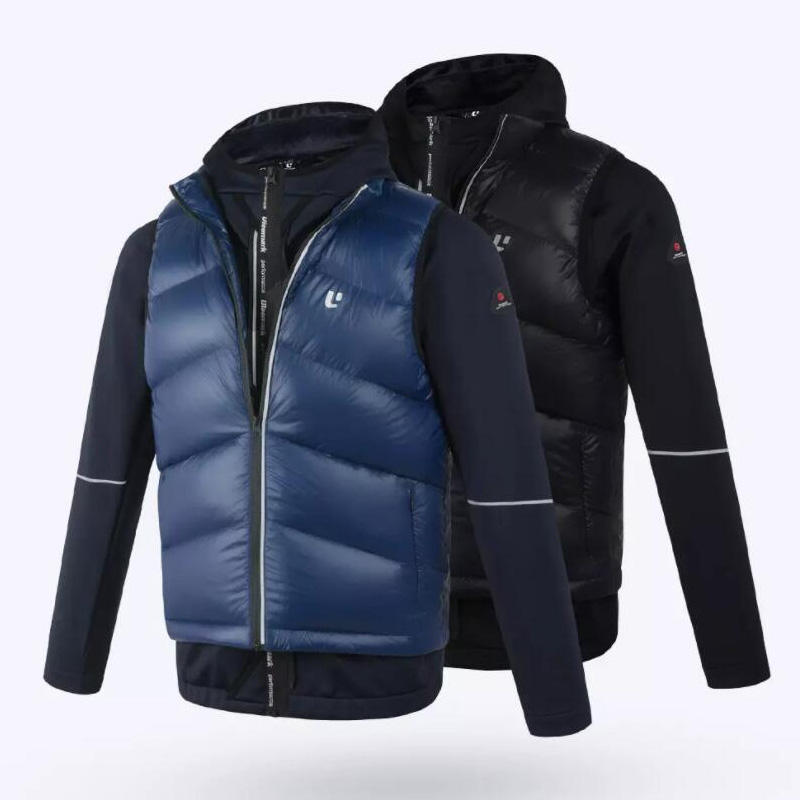 [FROM] Uleemark 4 en 1 hommes doudoune amovible imperméable coupe-vent camping randonnée Soft veste manteau