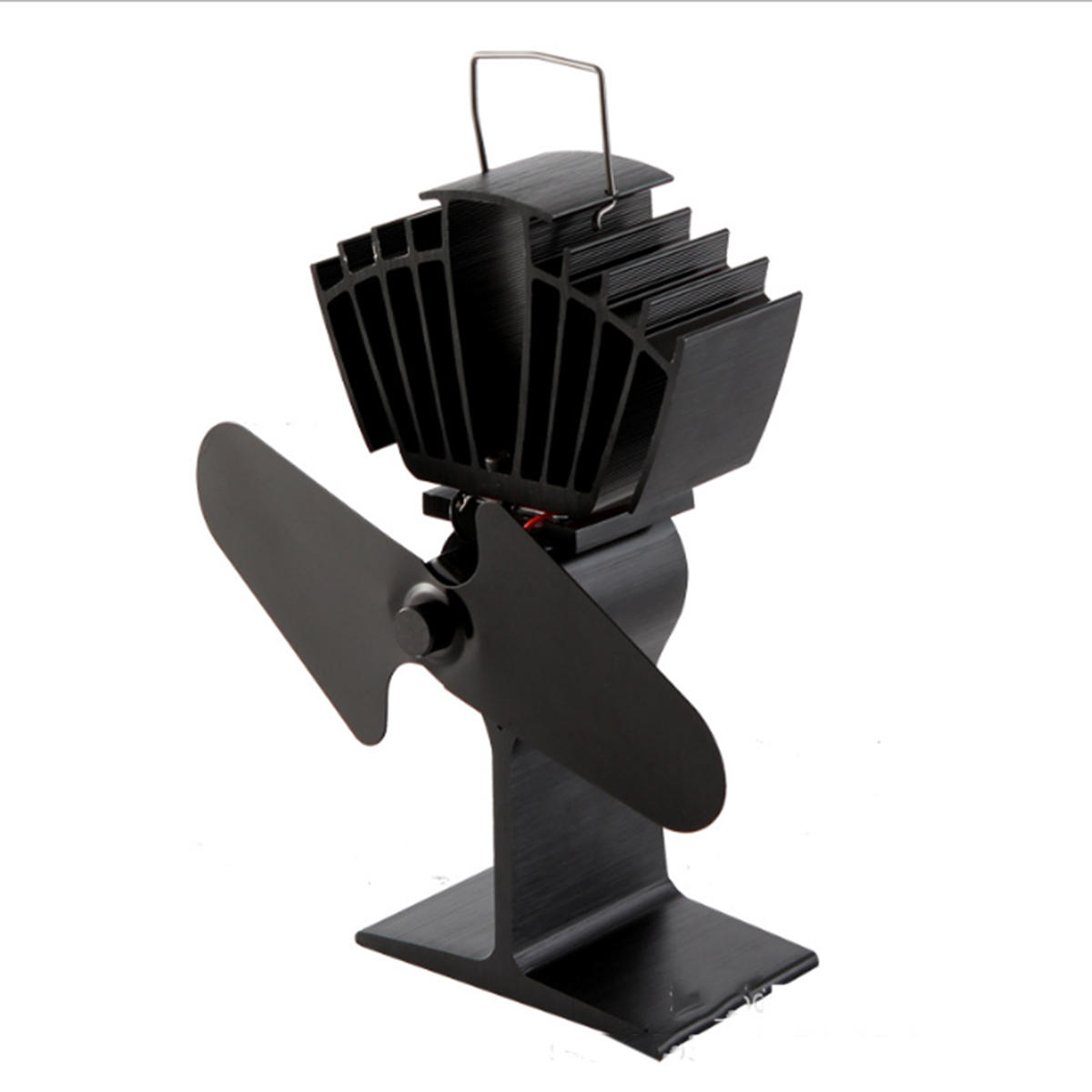 IPRee® 2 Blades Fireplace Fan Thermal Heat Power Stove Fan Wood Burner Fan