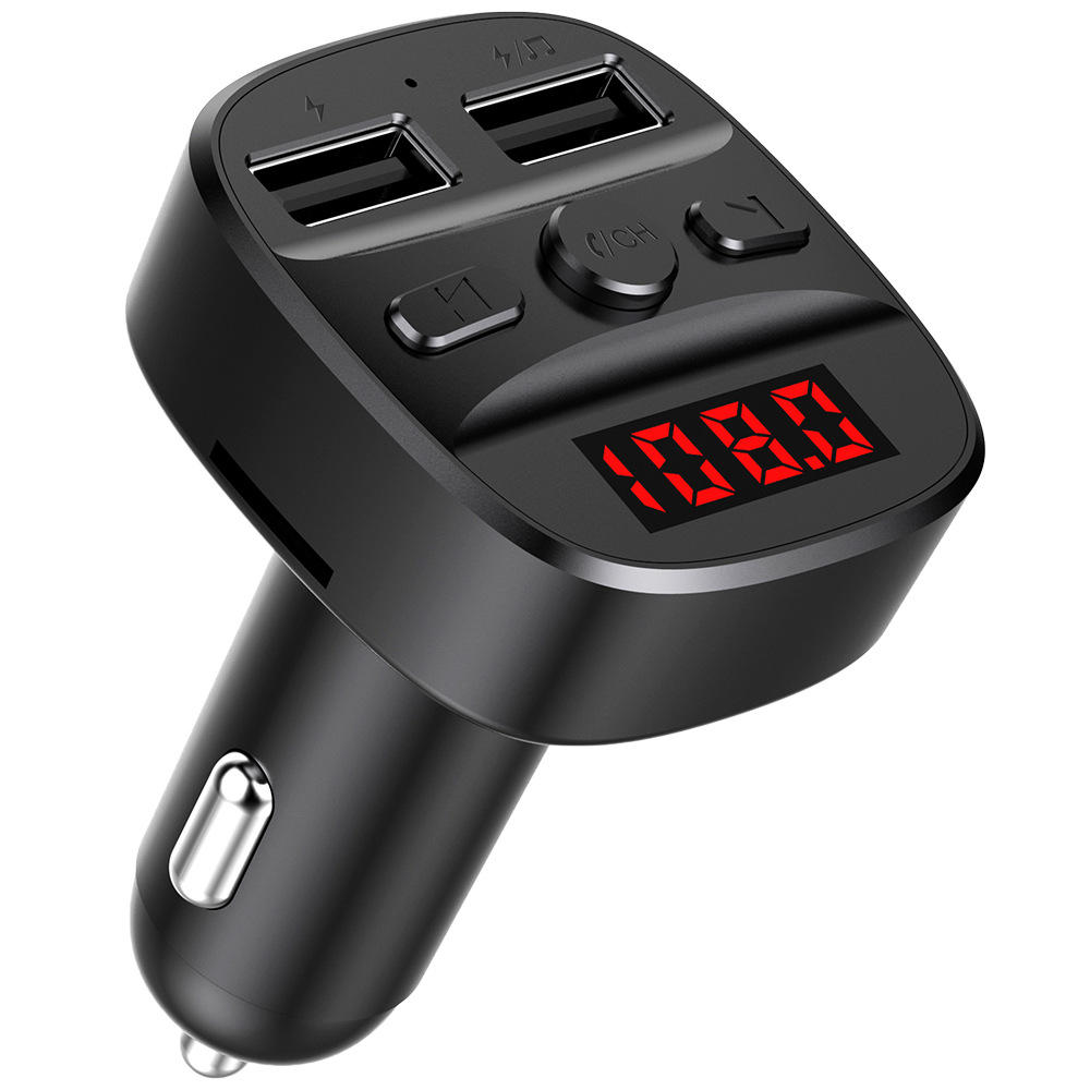 

Bakeey 2.1A Dual USB Digital Display bluetooth FM Transmitter Fast Charging Car Charger For iPhone XS 11 Pro Huawei P30