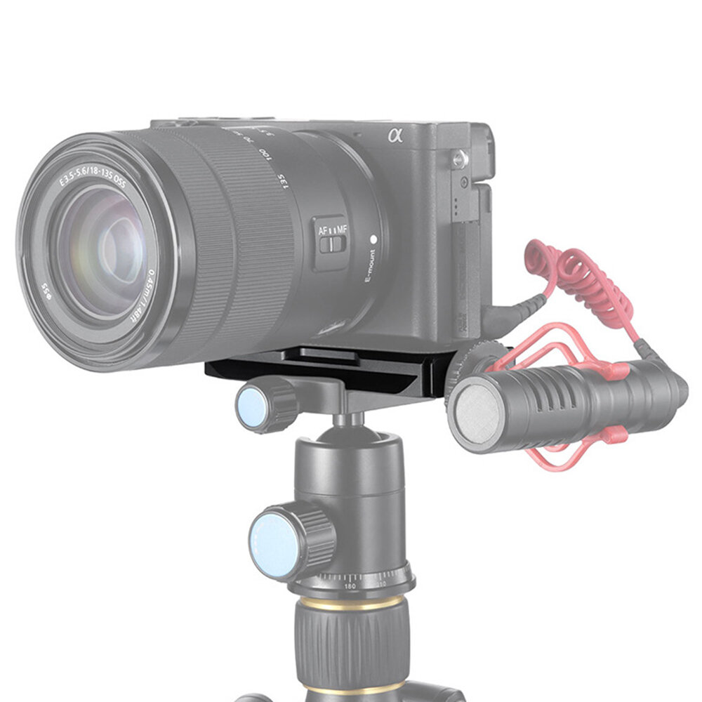 UURig R020 Horizontale verticale snelkoppelingsplaat met koude schoenbevestiging voor DSLR-camera