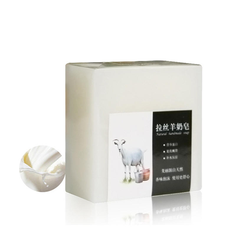 

100g Goat Milk Handmade Cleansing Soap Face Body Skin Whitening Cleaner Moisturizing Milk Essencial Oil Bath Soap