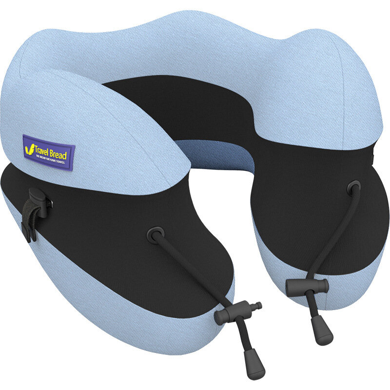 IPRee® Adjustable Height Memory Pillow Travel Portable Cotton U-shaped Nap Pillow Neck Pillow