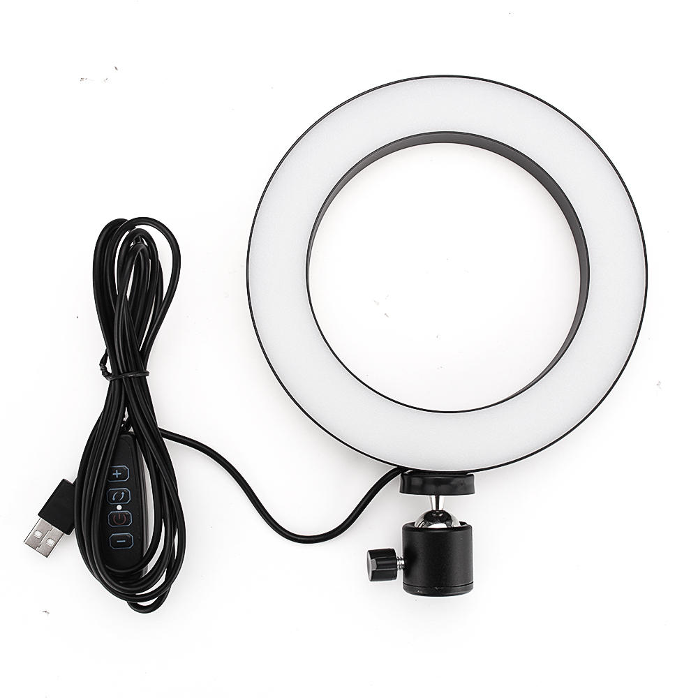 Yingnuost 16CM Dimmable 3500-5500k Video Ring Light for Tik Tok Youtube Live Streaming