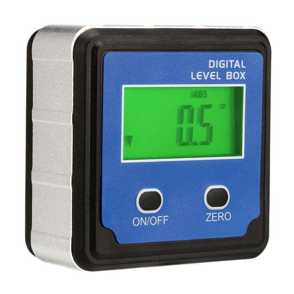 

Drillpro 4 x 90° Digital LCD Level Box Inclinometer Angle Ruler Angle Finder Gauge Protractor Magnetic Base