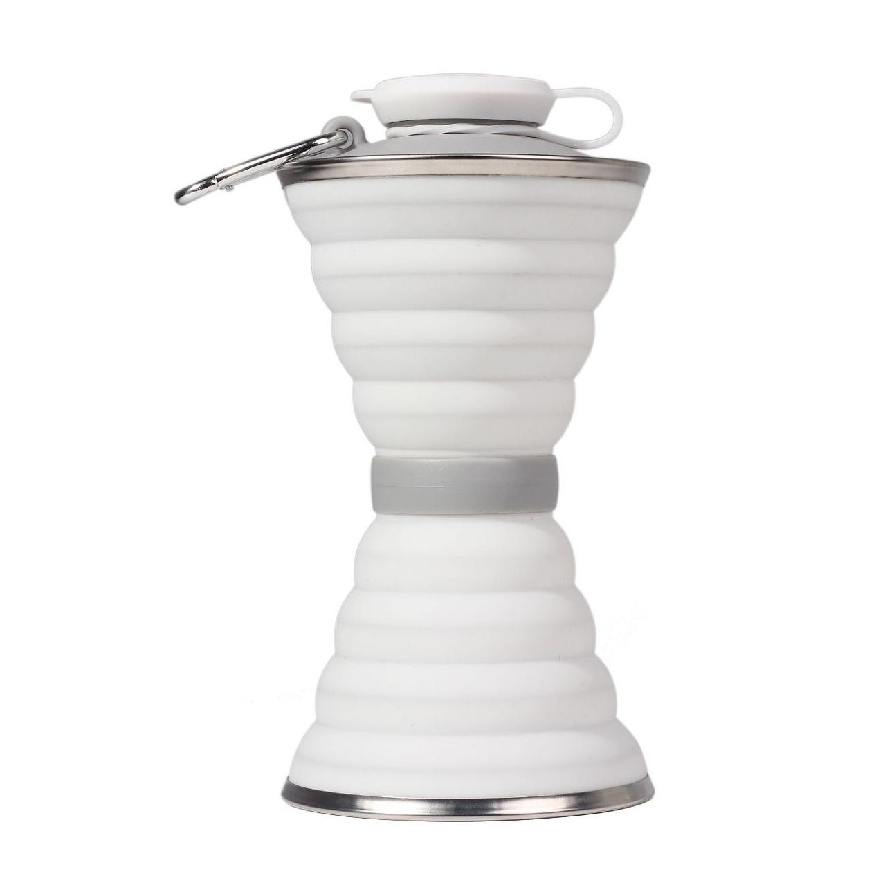 IPRee? 500ml Folding Silicone Water Bottle Telescopic Mug Drinking Tea Coffee Cup Sports Travel Kett