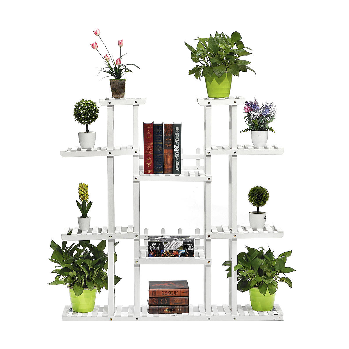 UK 4 Tiers Outdoor Pot Plant Stand Display Garden Flower Rack  Living Room Decor